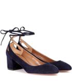 Prada Trinity 50 Suede Pumps