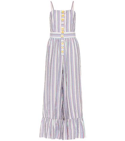 Dolce & Gabbana Striped Cotton-blend Jumpsuit