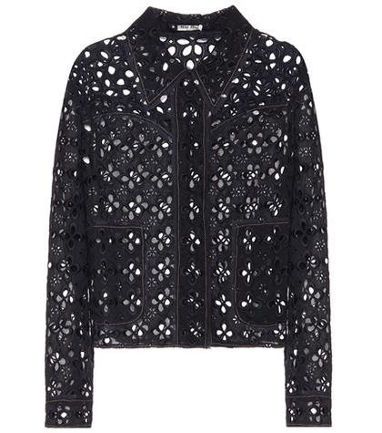 Miu Miu Embroidered Cutout Jacket