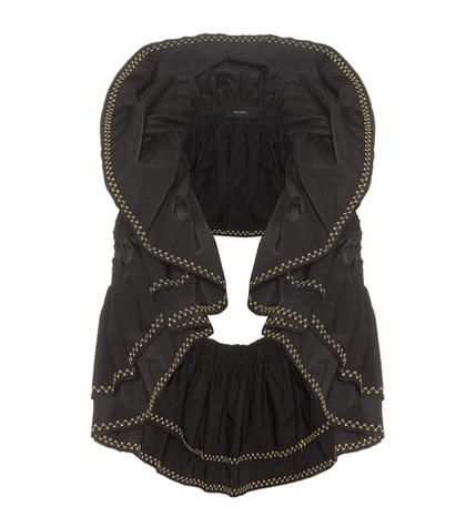 Salvatore Ferragamo Meticulous Large Ruffles Top