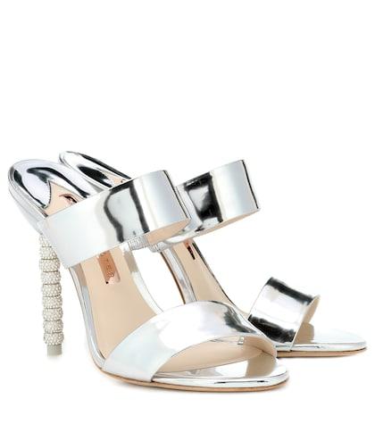 Sophia Webster Rosalind Embellished Leather Mules