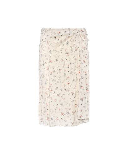 Isabel Marant Twen Floral-printed Silk Skirt