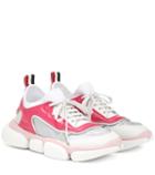 Moncler Briseis Leather And Mesh Sneakers