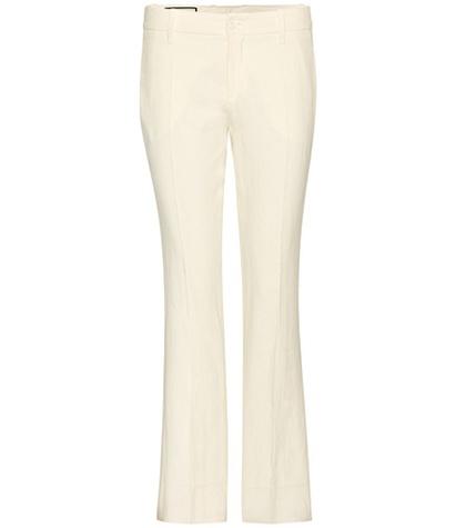 Gucci Cropped Linen Trousers