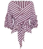 Johanna Ortiz Exclusive To Mytheresa.com – Rosemary Striped Cotton Blouse