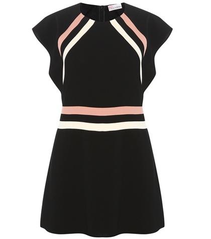 Redvalentino Striped Crêpe Playsuit