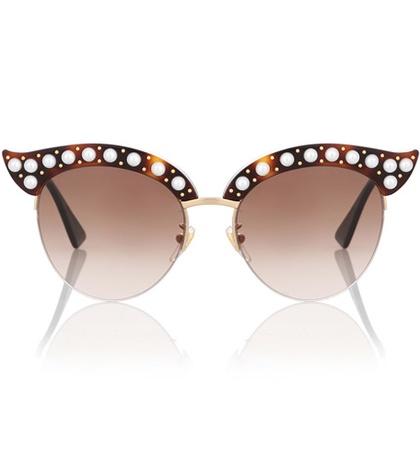 Fendi Embellished Cat-eye Sunglasses