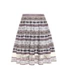 Alexander Mcqueen Silk-blend Jacquard Striped Skirt