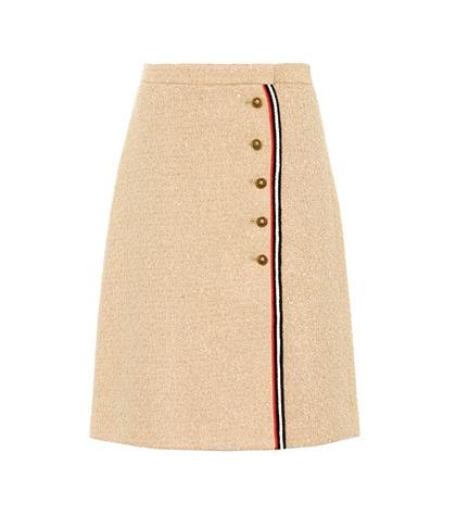 Gucci Wool-blend Tweed Skirt