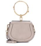 Chlo Small Nile Leather And Suede Shoulder Bag