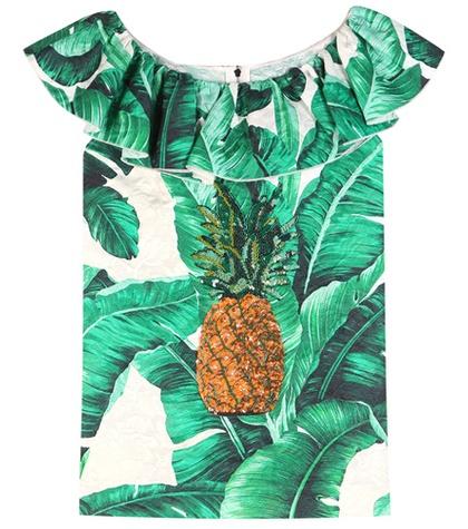 Frame Cotton-blend Jacquard Blouse