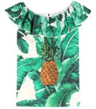 Frame Cotton-blend Jacquard Blouse