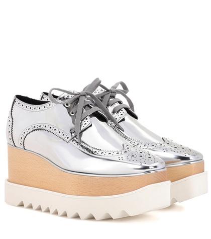 Stella Mccartney Elyse Metallic Loafers
