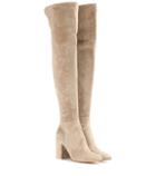 Aquazzura Rolling 85 Suede Over-the-knee Boots