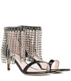 Christopher Kane Crystal Fringe Leather Sandals