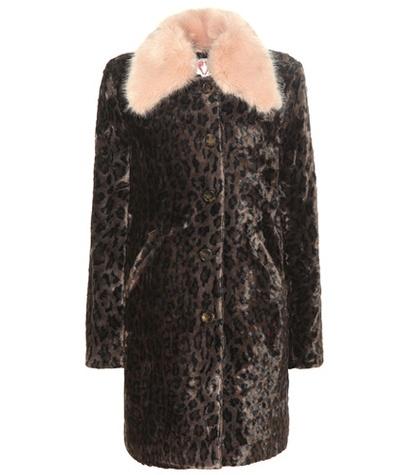 Fendi Piper Leopard Printed Faux-fur Coat