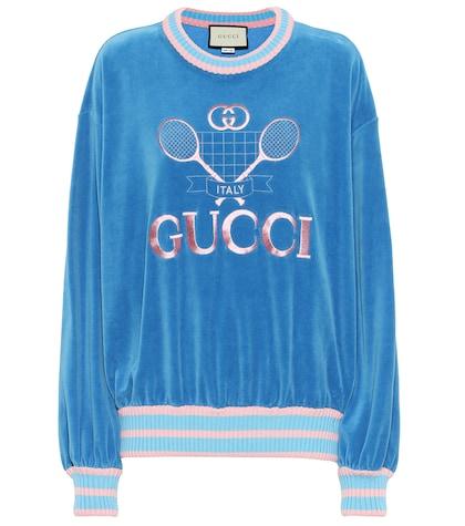 Joseph Gucci Tennis Cotton Chenille Sweatshirt