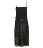 Isabel Marant Zim Silk Slip Dress With Coated Skirt