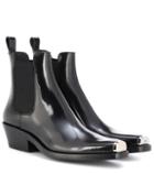 Calvin Klein 205w39nyc Western Claire Leather Ankle Boots