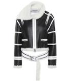 Monse Shearling-trimmed Leather Jacket