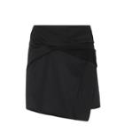 Off-white Wrap-effect Crêpe Skirt