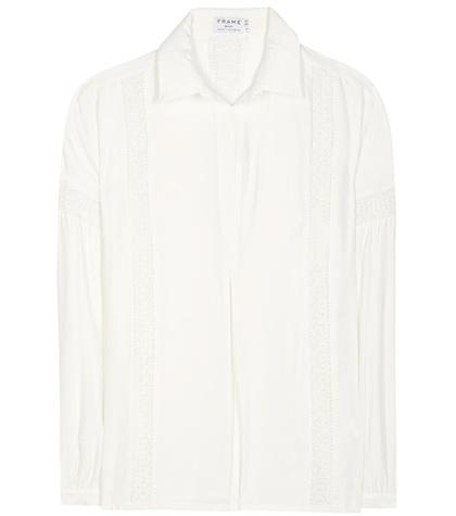 Frame Silk Top
