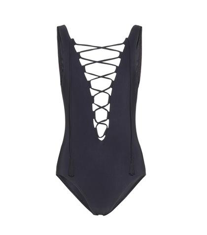 Coach Entwined Lace-up Swimsuit