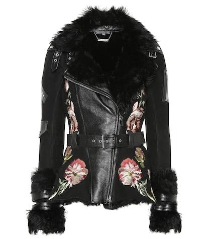Alexander Mcqueen Shearling And Leather Jacket