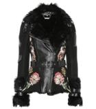 Alexander Mcqueen Shearling And Leather Jacket