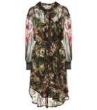 Preen By Thornton Bregazzi Octavia Silk-blend Camouflage Dress