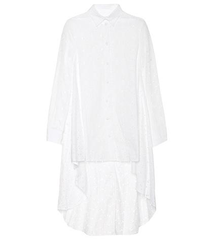 Gianvito Rossi Floral Eyelet Cotton Top