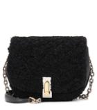 Marc Jacobs Shearling And Leather Shoulder Bag