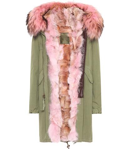 7 For All Mankind Fur-trimmed Cotton Parka