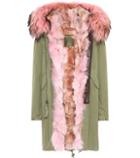 7 For All Mankind Fur-trimmed Cotton Parka