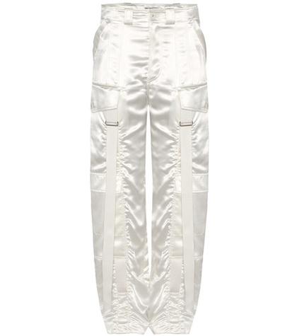 Balenciaga Wide-leg Satin Trousers