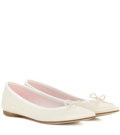 Self-portrait Brigitte Patent Leather Ballerinas