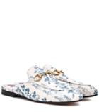 Gucci Princetown Printed Leather Slippers