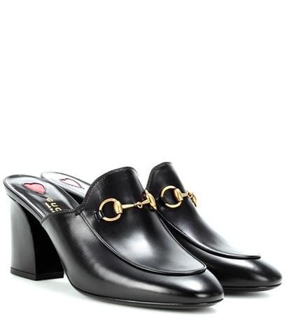 Gucci Princetown Leather Mules