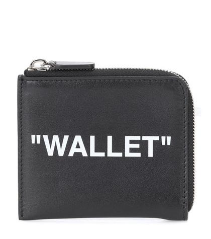 Off-white Quote Print Leather Wallet