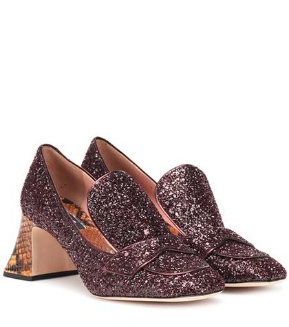 Rochas Glitter Pumps
