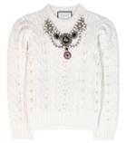Gucci Embellished Wool And Cashmere Sweater