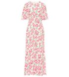 Les Rveries Floral Silk Maxi Dress