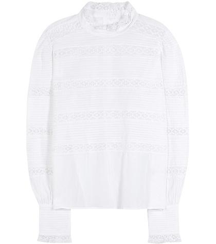 Isabel Marant, Toile Ria Lace-trimmed Cotton Blouse