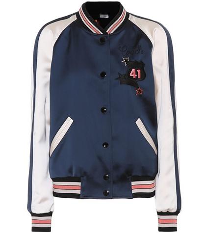 Balenciaga Reversible Satin Bomber Jacket