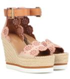 See By Chlo Suede Wedge Sandals