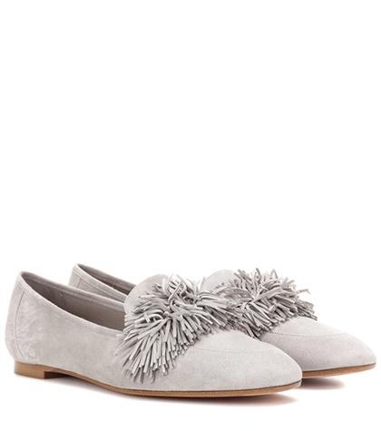 Miu Miu Wild Fringed Suede Loafers