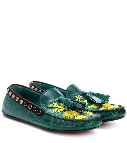 Nike Exclusive To Mytheresa.com – Embellished Leather Moccasins