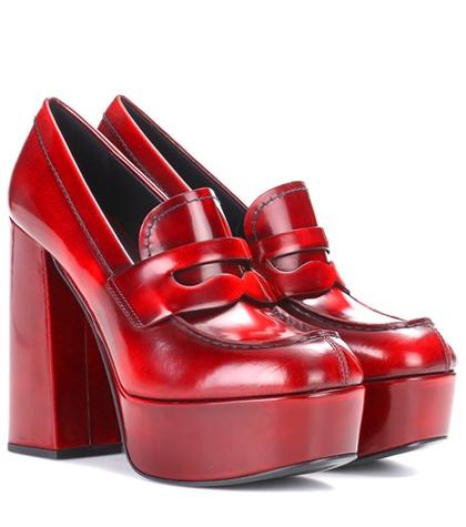 Rejina Pyo Leather Plateau Pumps