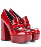 Rejina Pyo Leather Plateau Pumps