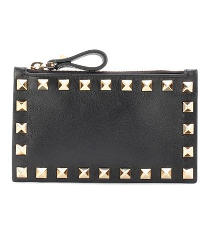 Valentino Valentino Garavani Rockstud Leather Coin Wallet